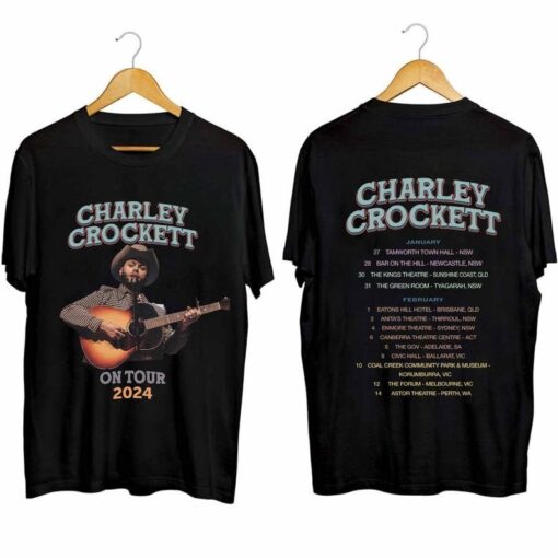 Charley Crockett 2024 Tour Shirt, Charley Crockett Fan T-Shirt, Charley Crockett 2024 Concert Shirt