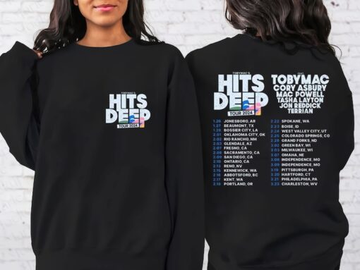 TobyMac Hits Deep Tour 2024 Shirt, TobyMac Fan Shirt, Rapper TobyMac 2024 Concert Shirt, Sweatshirt, Hoodie all size