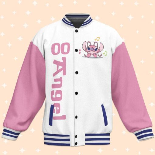 Custom Angel Varsity Jacket, Adult Varsity Jacket, Personalized Disney Jacket, Baseball Outfit, Disney Angel Outfit