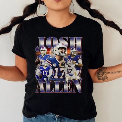 Vintage Josh Allen shirt, Football shirt, Classic 90s Graphic Tee, Unisex, Vintage Bootleg, Gift, Retro