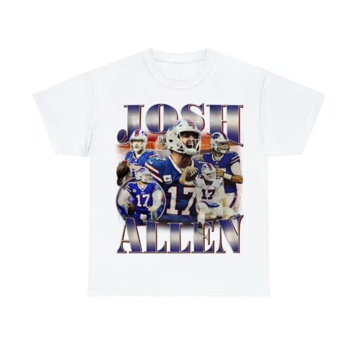 Vintage Josh Allen shirt, Football shirt, Classic 90s Graphic Tee, Unisex, Vintage Bootleg, Gift, Retro