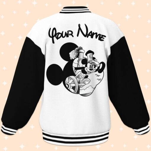 Custom Mickey Classic Varsity Jacket, Adult Varsity Jacket, Personalized Disney Jacket, Baseball Team Outfit