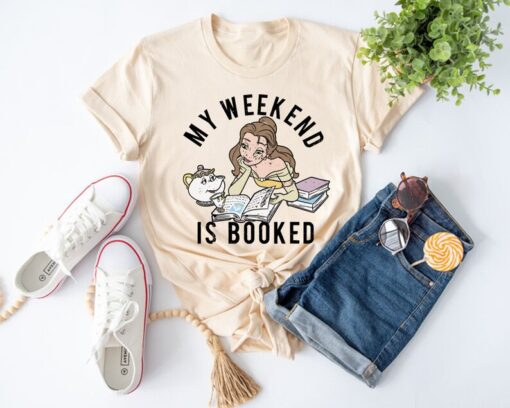 My Weekend Is Booked Shirt, Princess Belle's Book Shop Tee, Librarian Shirt, Bookworm Shirt, Librarian Gifts