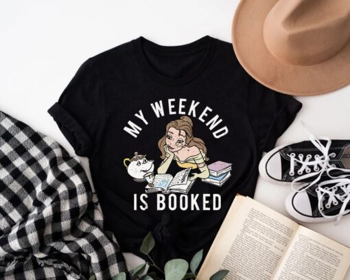 My Weekend Is Booked Shirt, Princess Belle's Book Shop Tee, Librarian Shirt, Bookworm Shirt, Librarian Gifts