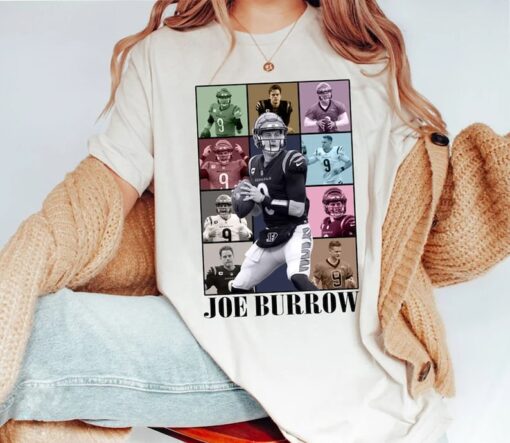 Joe Burrow The Eras Tour Shirt, Vintage Joe Burrow T-Shirt, Joe Burrow Hoodie, America Football Sweatshirt