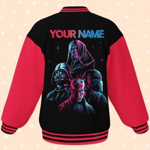 Personalize Star Wars Darth Side, Unisex Baseball Outfit, varsity jacket Matching Baseball Team Outfit