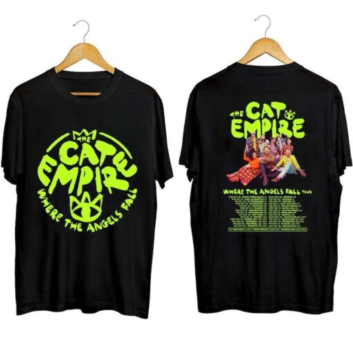 The Cat Empire Where The Angels Fall Tour 2024 Shirt, The Cat Empire Tour Merch T-Shirt