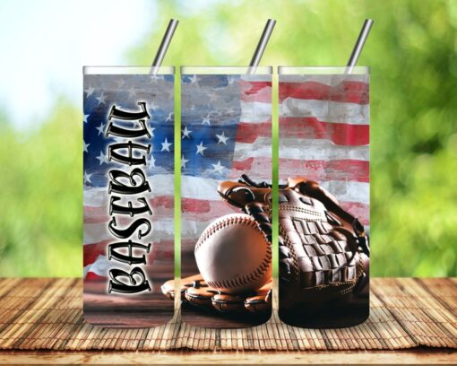 Baseball Glove 20 ounce Sublimation Tumbler