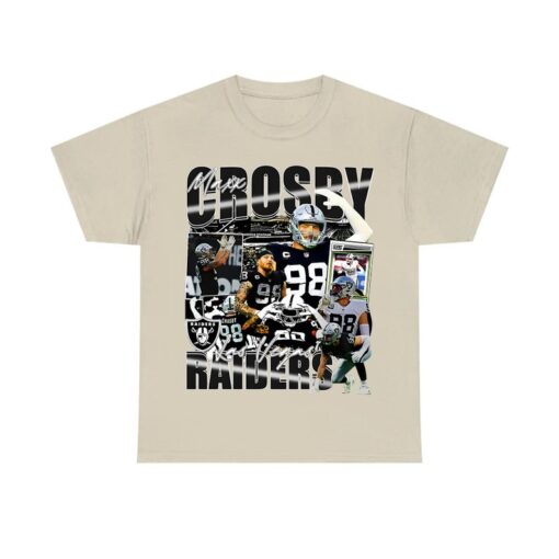 Vintage 90s Graphic Style Maxx Crosby T-Shirt - Maxx Crosby T-Shirt - Retro American Football Oversized T-Shirt Football