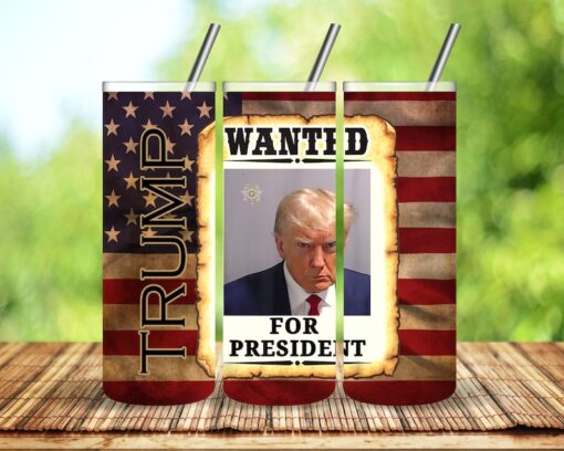 Trump Wanted 2024 Sublimation Tumbler