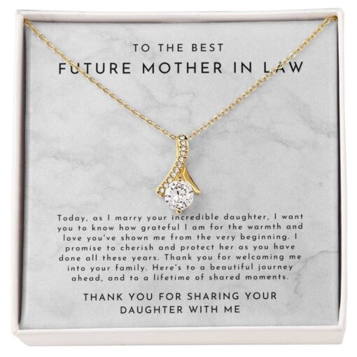 Future Mother in Law Gift From Groom, Mother in Law Gift Groom, To Mother in Law Wedding, Mother in Law Necklace