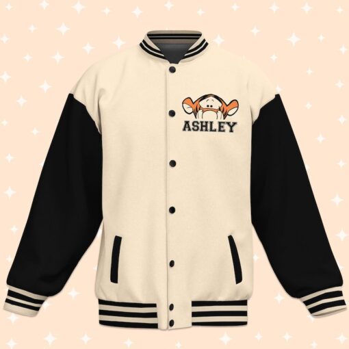 Personalize Winnie The Pooh Tigger 100 Acre Wood Friends, Disney Varsity Jacket, Adult Varsity Jacket, Uniform Varsity