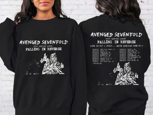 Avenged Sevenfold Life Is But A Dream North American Tour 2023 Shirt, Avenged Sevenfold Band Fan T-Shirt, Sweatshirt