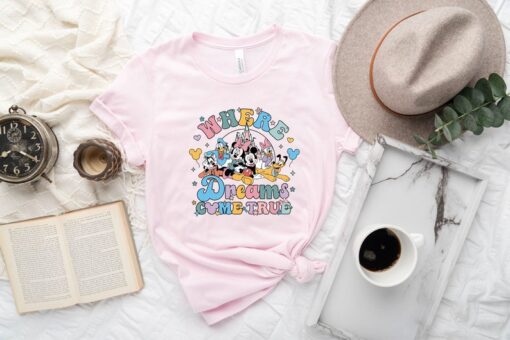 Disney Where Dreams Come True Shirt, Disney Mickey And Friends Shirt Sweatshirt Hoodie, Disney Family Matching Shirt