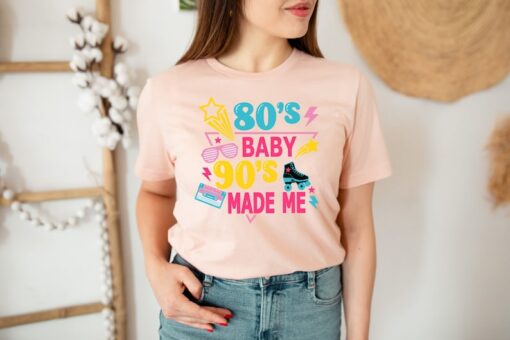 80s Baby 90s Made Me Shirt, 80s Shirt, 90s Shirt, Vintage 80s Vibes Shirt, Raised in the 90s Shirt, 90s Kid Shirt