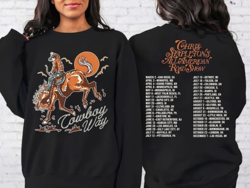 Chris Stapleton All American Road Show 2024 Tour Shirt, Chris Stapleton Fan Country Music Tour Shirt, Sweatshirt