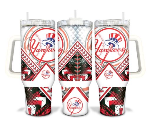 New York Baseball Yankees MLB Sublimated 40oz Quencher Tumbler