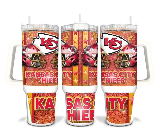 Kansas City Football Sublimated 40oz Quencher Tumbler