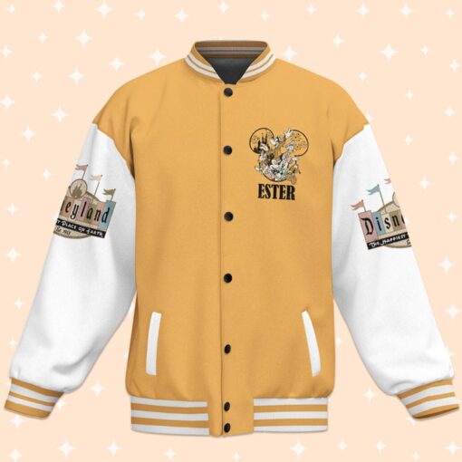 Personalize Disney Walt Disney World Varsity Jacket, Matching Baseball Team Outfit, Adult Varsity Jacket