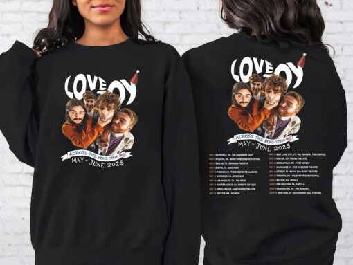 Lovejoy Tour Fan Gift, Across The Pond Tour 2023 T-Shirt, Lovejoy Concert 2023, The Lazy Cat Shirt, Sweatshirt