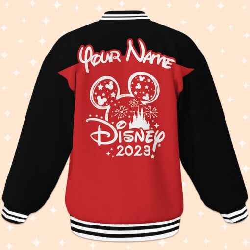 Custom Mickey Disney Varsity Jacket, Adult Varsity Jacket, Personalized Disney Jacket, Baseball Team Outfit