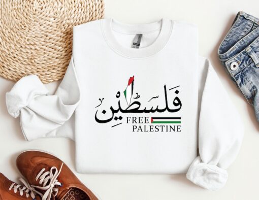 Free Palestine Map Sweatshirt, Palestine Hoodie, Activist Sweatshirt, Gaza Hoodie, Human Rights Sweater