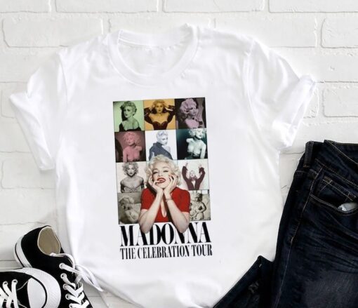 90s Vintage Madonna Queen Shirt, 2024 Tour Madonna The Celebration T-Shirt, Four Decades Tour Shirt