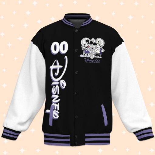 Custom Disney 100 Years Varsity Jacket, Adult Varsity Jacket, Personalized Disney Jacket, Baseball Team Outfit