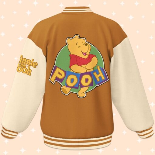 Personalize Winnie The Pooh Happy Life, Disney Varsity Jacket, Adult Varsity Jacket, Uniform Varsity, Gift for Boyfriend