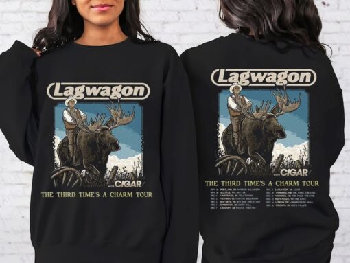 Lagwagon The Third Time's A Charm Tour Shirt, Lagwagon Band Fan Shirt, Lagwagon 2023 Concert Shirt, Sweatshirt