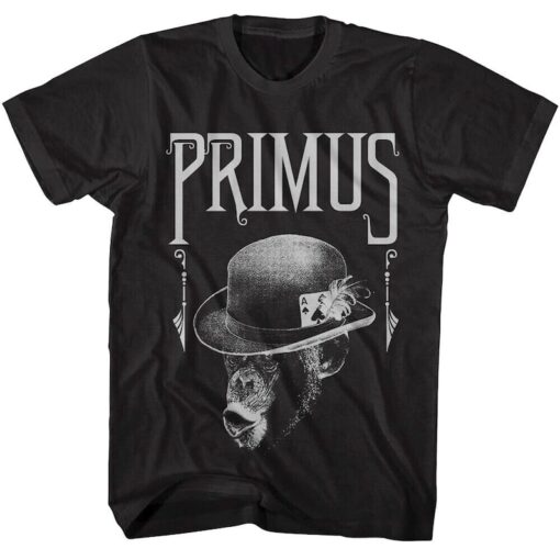 Primus Men's T-Shirt Fancy Monkey Bowler Hat Ace Tees