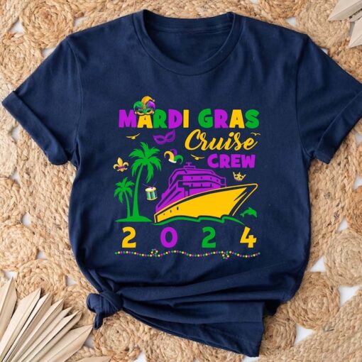 Mardi Gras Cruise Crew Shirt, Mardi Gras Cruise Family Squad Shirts, Matching Family Carnival Shirt