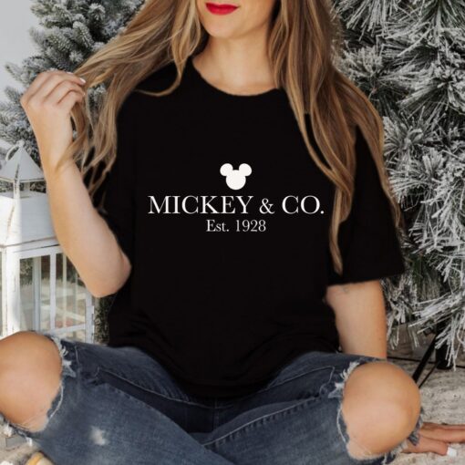 Comfort Colors® Mickey & Co Shirt, Mickey and Co. est. 1928 Shirt, Unisex Shirt, Crewneck Shirt, Disney Shirts