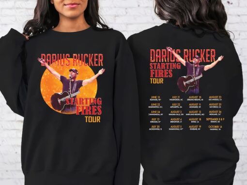 Darius Rucker Starting Fires Tour 2023 Shirt, Darius Rucker 2023 Concert Shirt, Darius Rucker Fan Shirt, Sweatshirt