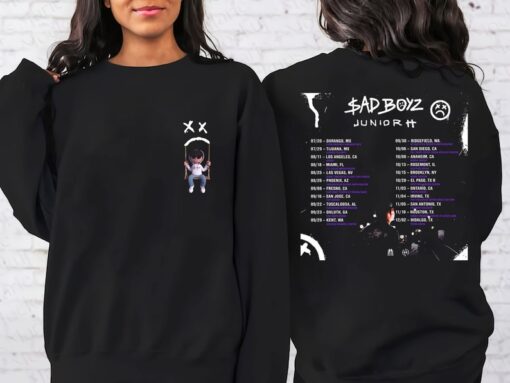 Junior H 2023 Concert Shirt, US Sad Boyz Tour 2023 Shirt, Sad Boyz 2023 Concert Shirt, Sweatshirt, Hoodie all size