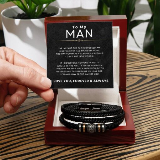 Bracelet for man, to my man, to my man bracelet, gift for man, gift for husband, gift for fiance