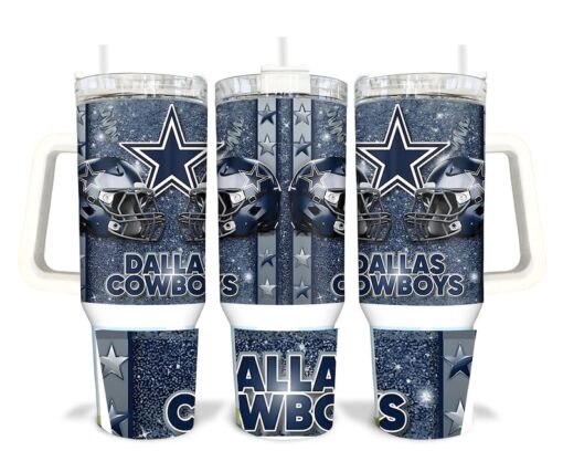 Dallas Football Team Sublimated 40oz Quencher Tumbler