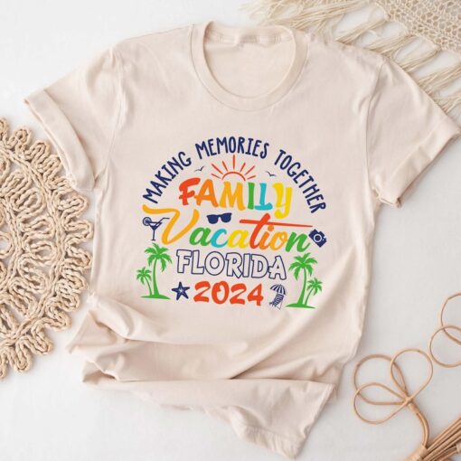 Personalized Family Vacation Shirt, Making Memories Together Tee, Custom Your Destination Shirts