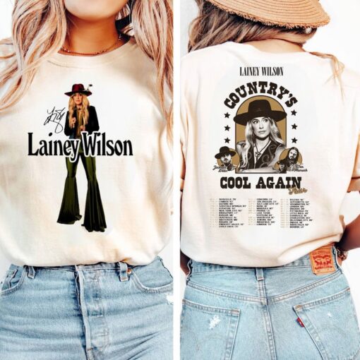 Lainey Wilson Signature Shirt, Lainey Wilson Country's Cool Again Tour 2024, Lainey Wilson Fan Shirt, Sweatshirt