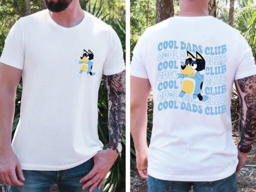 Bluey Cool Dad Club Shirt | Bandit Cool Dad Club Tshirt | Bluey Bandit Shirt | Dad Birthday Gift | Dad Bluey Shirt