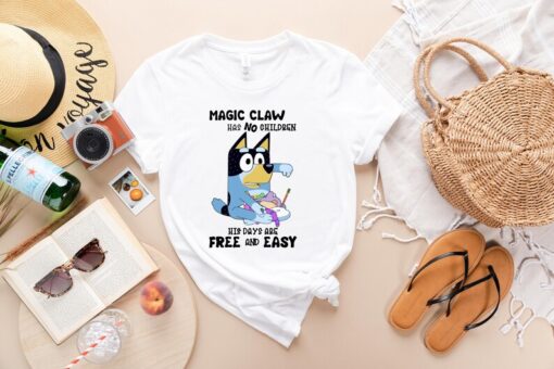 Magic Claw Bluey Shirt, Bluey shirt,Bluey Birthday Shirt, Funny Bluey Dad Life, Bandit Bluey Dad, Dad Life Shirt