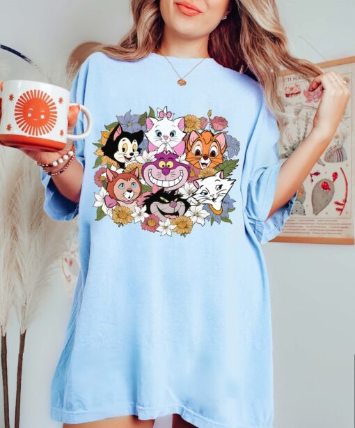 Vintage Disney Life is better with a Cat Shirt, Disney Cats Mom Shirt, Disney Cat Lovers Gift, Disney Pet Group Shirt