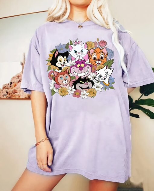 Vintage Disney Life is better with a Cat Shirt, Disney Cats Mom Shirt, Disney Cat Lovers Gift, Disney Pet Group Shirt