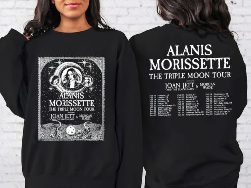 Alanis Morissette The Triple Moon Tour 2024 Fan Shirt, The Triple Moon Concert Shirt Shirt, Sweatshirt, Hoodie all size