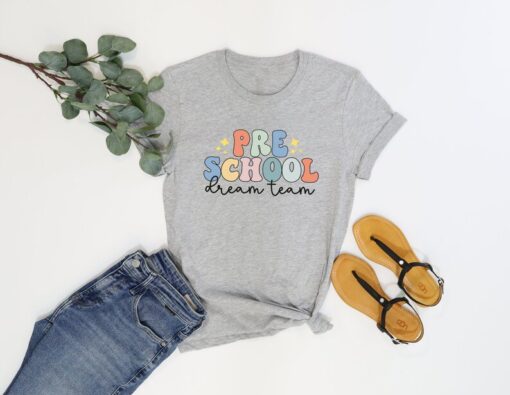 Pre-K Dream Team Shirt, Pre-K Squad Shirt, Gift for PreK Teacher, Back to School T-shirt, Teacher Appreciation Gift