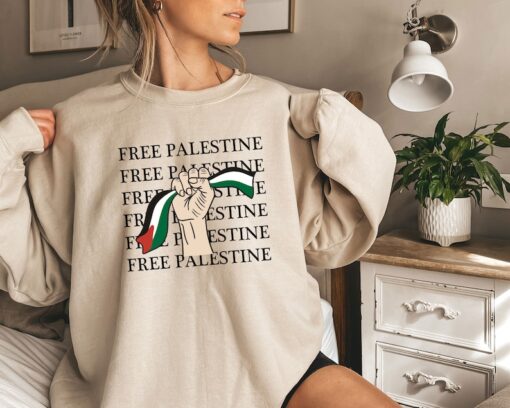 Free Palestine Gaza Sweatshirt, Palestine flag Hoodie, Activist Sweat, Gaza Hoodie, Human Rights Sweater