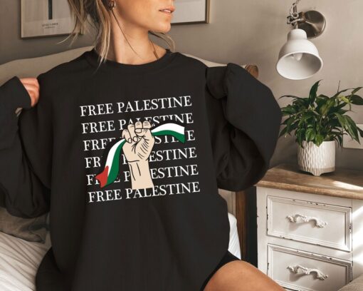 Free Palestine Gaza Sweatshirt, Palestine flag Hoodie, Activist Sweat, Gaza Hoodie, Human Rights Sweater