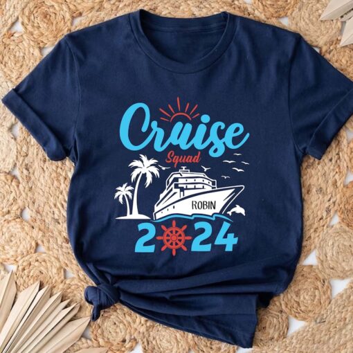 Personalized Cruise Squad 2024 with Name Shirt, Cruise Squad 2024 Shirts, Family Custom Cruise Shirt