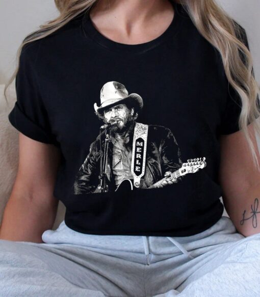 Merle Haggard Country Black ver Unisex Sweatshirt, T-Shirt