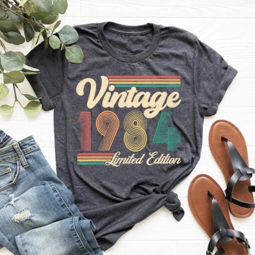 40th Birthday Vintage Shirt, Vintage 1984 Shirt, 40th Birthday Gift For Women, 40th Birthday Gift For Men